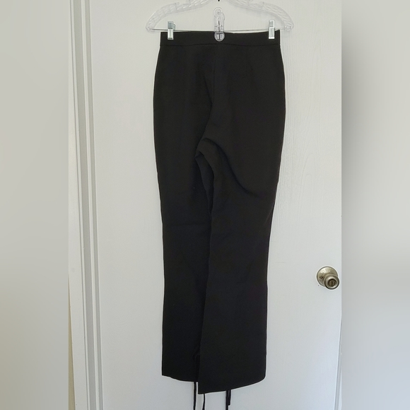 4Th Reckless Womens Pull On Slash Pockets Black  Pant Ties On Ankles Size SMALL - Picture 2 of 15